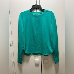 Apana Teal Sweatshirt. Large.